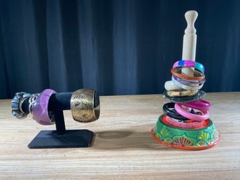 Bracelets, T Stand, & Wooden Stand