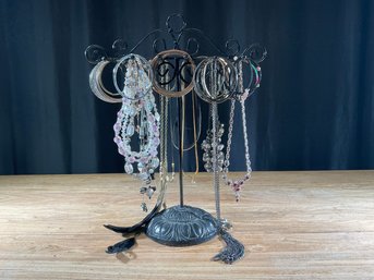 Various Elegant Jewelry & Stand