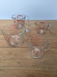 Pyrex Measuring Cup       Lot Of 4