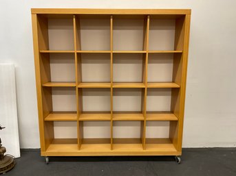 IKEA Kallax Unit With Added Casters -Minor Damage - See Photos