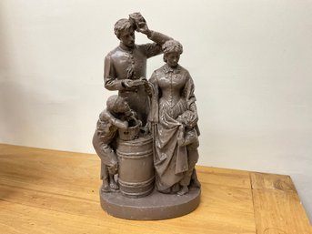 John Rogers Group Original Statue Taking The Oath And Drawing Rations