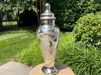 Mercury Glass Vase With Lid