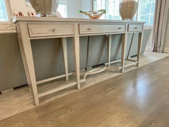 Bernhardt Sofa Console Table In White Ash