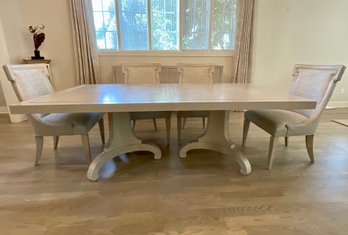 Elegant Dining Table ***table Includes 22 Inc Leaf***