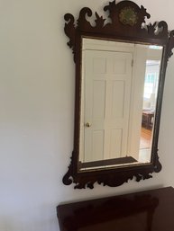 Mahogany Shell Carved Mirror