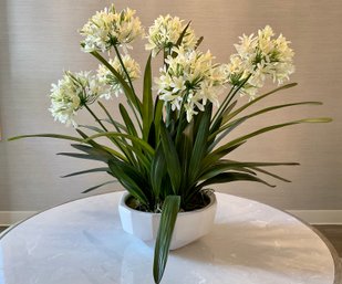 Faux Agapanthus Silk Center Piece