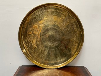 Large Round Brass Tray
