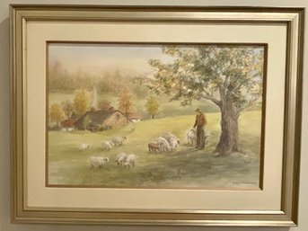 Signed Belle Davendorf Framed Watercolor (1 Of 2)