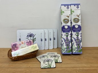 Lavender Shelf Paper, Platemats, Coaster And More!