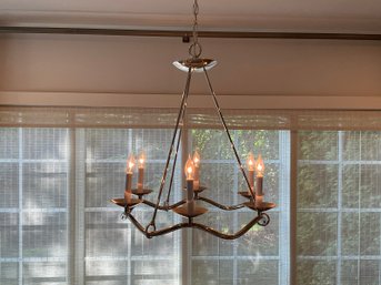 Elegant Silver Six Light Chandlier