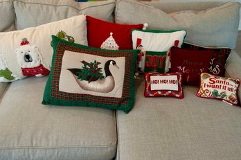 Assorted Holiday Throw Pillows