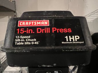 Craftsman 15 In. Drill Press