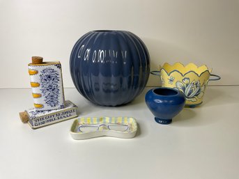 Blue And Yellow Themed Decor