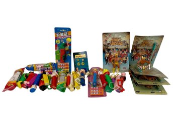 1985 Vintage Hulk Hogan Toys & Various Vintage Pez Dispensers