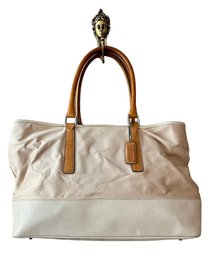 COACH Hampton Canvas & Leather Bag