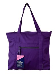 VERA BRADLEY Recycled Cotton Purple Tote Bag