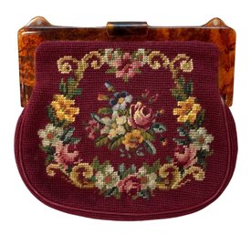 Embroidered Handbag - 9 X 10