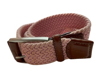 Peter Millar Pink Braided Belt - Total Length 40in