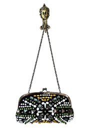 BLOOMINGDALES J CREW Beaded Bag - 9x5in