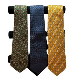 Saks Fifth Avenue, Mitchells, Ermenegildo Zegna Ties - 58in Total Length