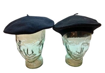 Importina / Lord & Taylor Black Berets - HATS ONLY