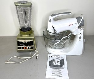Vintage Osterizer Blender & Sunbeam Mixer