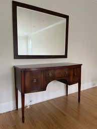 Large Mahogany Framed Mirror