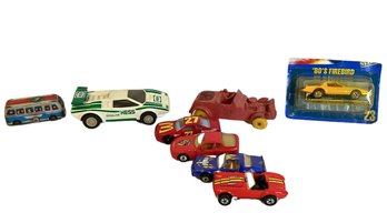 Vintage Auburn Toy Car, Hot Wheels, Hess Truck, Bus