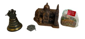 CITY SOUVENIRS- Washington D.C. , San Francisco Ornament, Bremen Bell