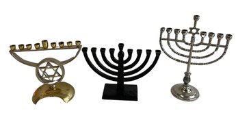 Judaica Three Menorahs