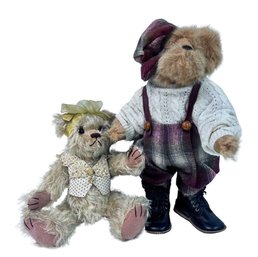 Two Bears - Julia Bears & Bear With Overalls & Shoes