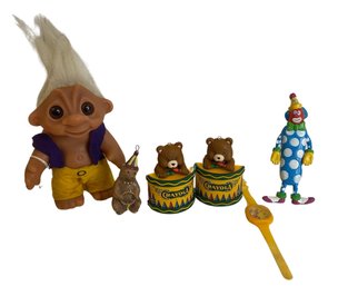 Collectibles Toys - Vintage Troll Doll, Crayola Bears & Circus Bear Ornaments