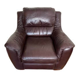 Brown Vegan Leather Chair