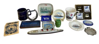 Vintage Cruise Line Memoribilia Queen Mary Q E 2 And More