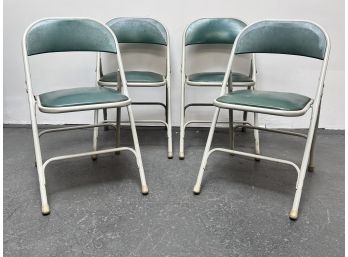 Samsonite Metal Folding Chairs. Set Of 4