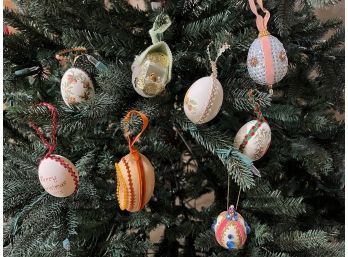 Decorated Easter Egg Ornaments 4 Of 4 Variety Of Themes