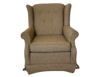 Upholstered Chair Rocks & Swivels 33 X 32 X 35, S/h 18'