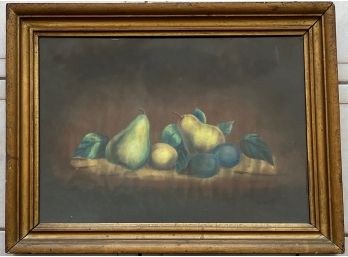 Framed Painting Of Fruit 16.5 X 12.5