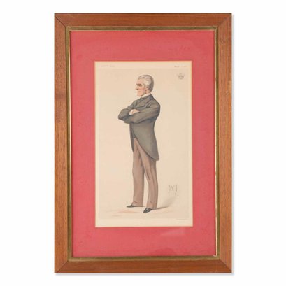 Antique 1881 Vanity Fair Print Art 'A Catholic'