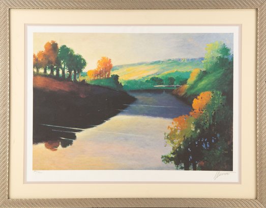 Max Hayslette (born 1929)Limited Edition Print 902 / 950 'Orange And Green'