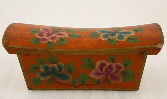Antique Chinese Wooden Pillow With Space Inside