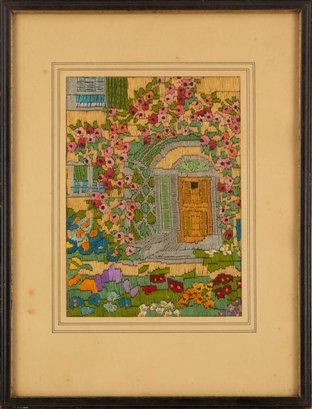 Landscape Embroidery  'Flowering House'
