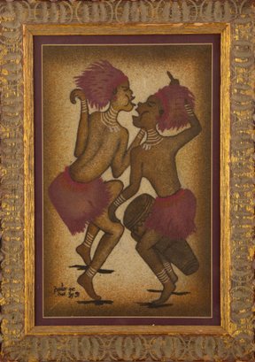 African Modernist Art Mixed Media Partm Ge. BoF Z/09'African Dance'