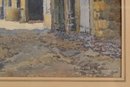 1966 Impressionist Watercolor On Paper 'Rue De Vic Le Comte'