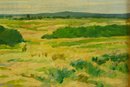 Signed William Merritt Chase Landscape Oil On Board