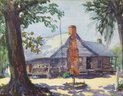 William Lester Stevens (American, 1888 - 1969)Landscape Watercolor'Summer View '