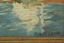 Signed Jane Peterson Landscape Oil On Canvas