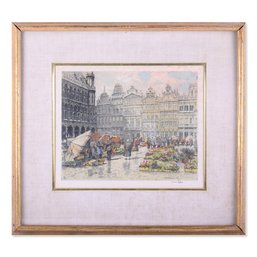 Hans Figura  (1898 - 1978) NY/Austria Artist Original Etching On Paper