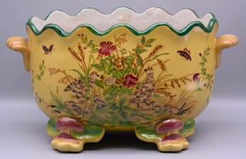 Hua Rong Tang Gilt Porcelain Planter