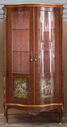 19th Century French Vernis Martin Vitrine With Gilted Bronze